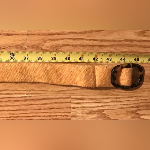 RARE J. Crew 100% Wool Knit Belt Rust Orange M/L NWOT - Picture 6 of 7